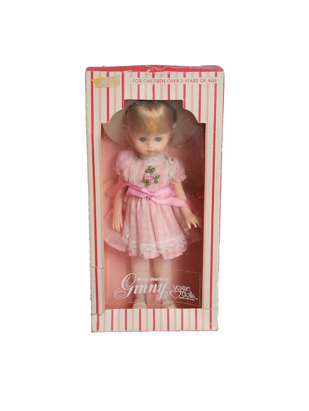 World of Ginny Vogue Doll - New Old Stock - Adorable Girl with Pink Dress
